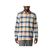 Men's PFG Slack Tide Flannel Long Sleeve Shirt: BRIGHT_NECTOR