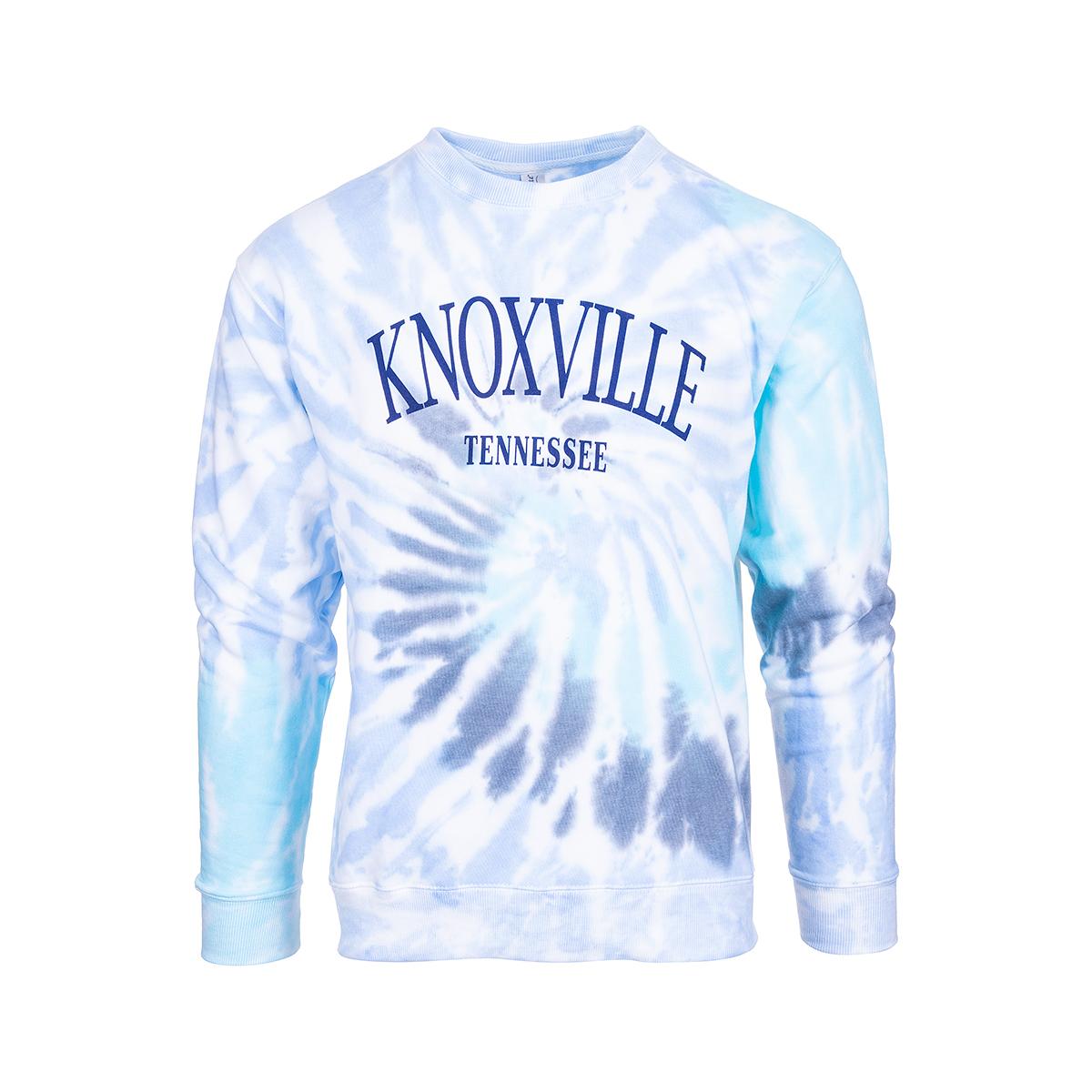  Knoxville Tie Dye Crew Neck Knit Sweatshirt