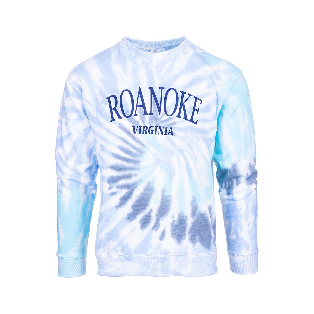  Roanoke Tie Dye Crew Neck Knit Sweatshirt