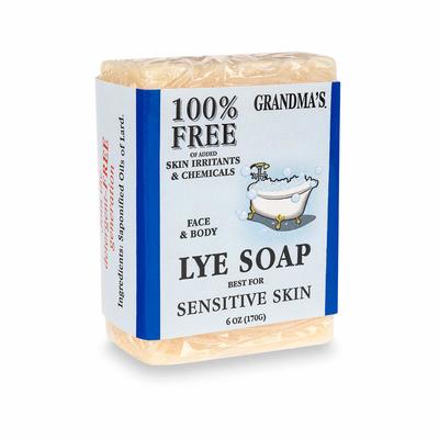 Grandma's Lye Bar Soap - 6 ounce
