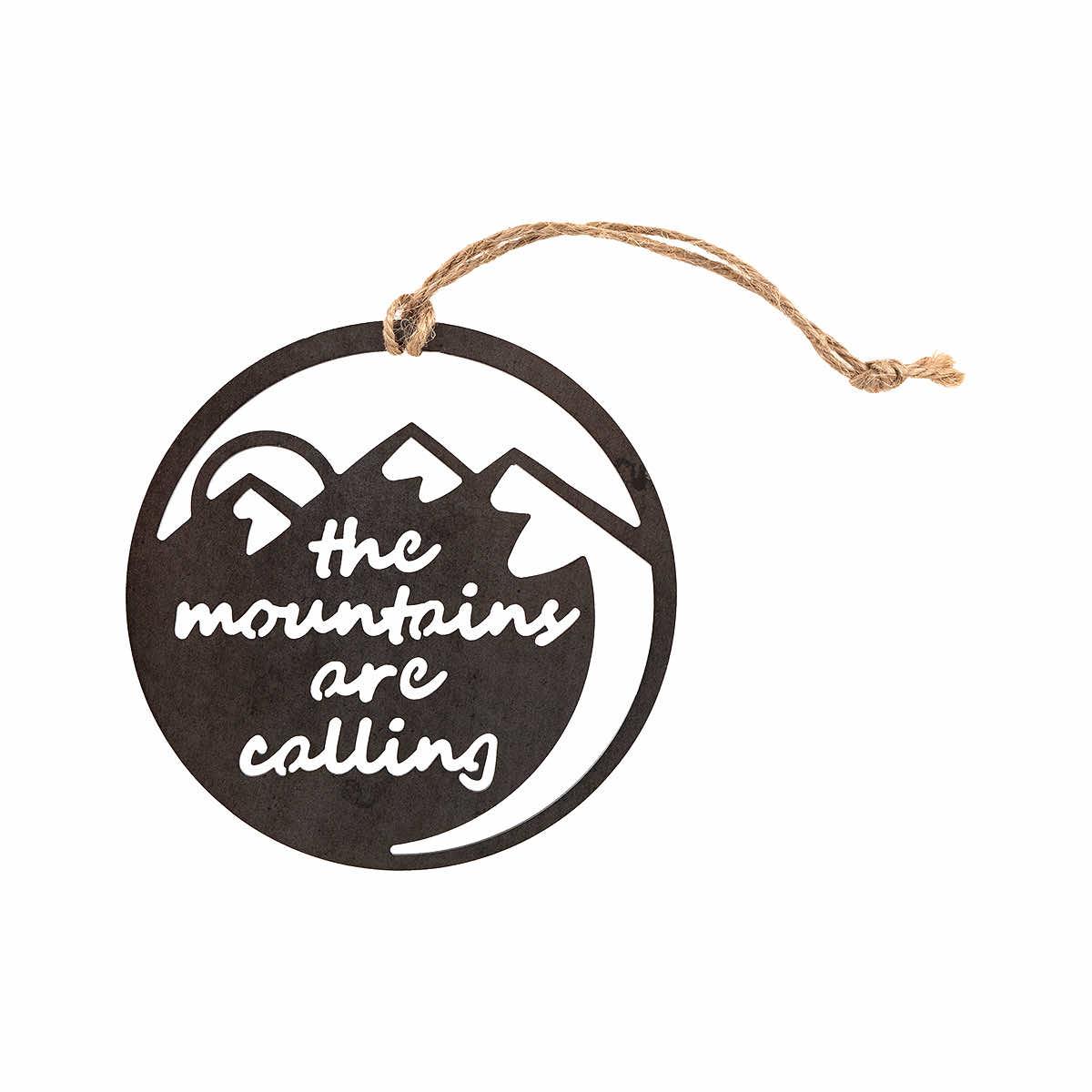  Mountains Are Calling With Heart Ornament
