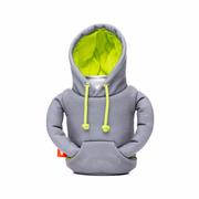 The Hoodie Insulated Drink Jacket: PEWTER