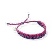 Bali Braided Bracelet: WAVE_BLUE_PINK