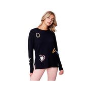 Women's Super Plush Love Sweater: BLACK