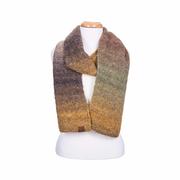 Multicolored Ombre Mohair Scarf: TAUPE_MIX