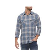 Men's Harker Vintage Soft Long Sleeve Shirt: NAVY_SLATE