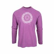 Knoxville Floral Mandala Long Sleeve Shirt: BERRY