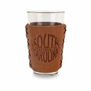 Greenville Leather Pint Glass Sleeve: GVL_RIBBON