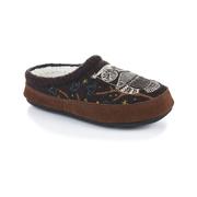Women's Forest Mule Slippers: CHOCOLATE_OWL