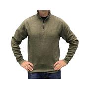 Men's Mortimer Half Zip Pullover Sweater: NOUGAT