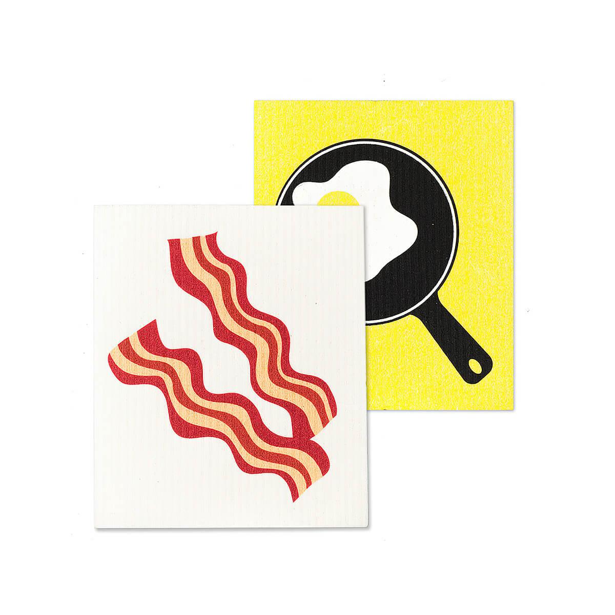  Bacon And Eggs Dishcloths - 2 Pack