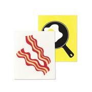 Swedish Bacon and Eggs Dishcloths - 2 Pack