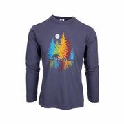 Asheville NC Roots Down Bear Long Sleeve T-Shirt: GRAPHITE