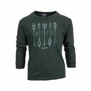 Kids' Valle Crucis Stay Wild Long Sleeve T-Shirt: FOREST_GREEN