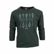 Kids' Boone Stay Wild Long Sleeve T-Shirt: FOREST_GREEN