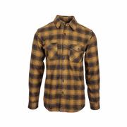 Men's Briggs Plaid Flannel Shirt: BRASS