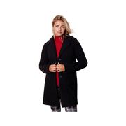Women's Boucle Coat: BLACK