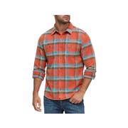 Men's Larkspur Flannel Shirt: RED_BLU_CHAR