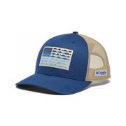 PFG Fish Flag Mesh Snapback Trucker Hat: 470_CARBON