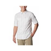 Men's Silver Ridge Utility Lite Plaid Long Sleeve Shirt: WHITE