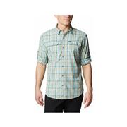 Men's Silver Ridge 2.0 Plaid Long Sleeve Shirt: METAL_PLAID