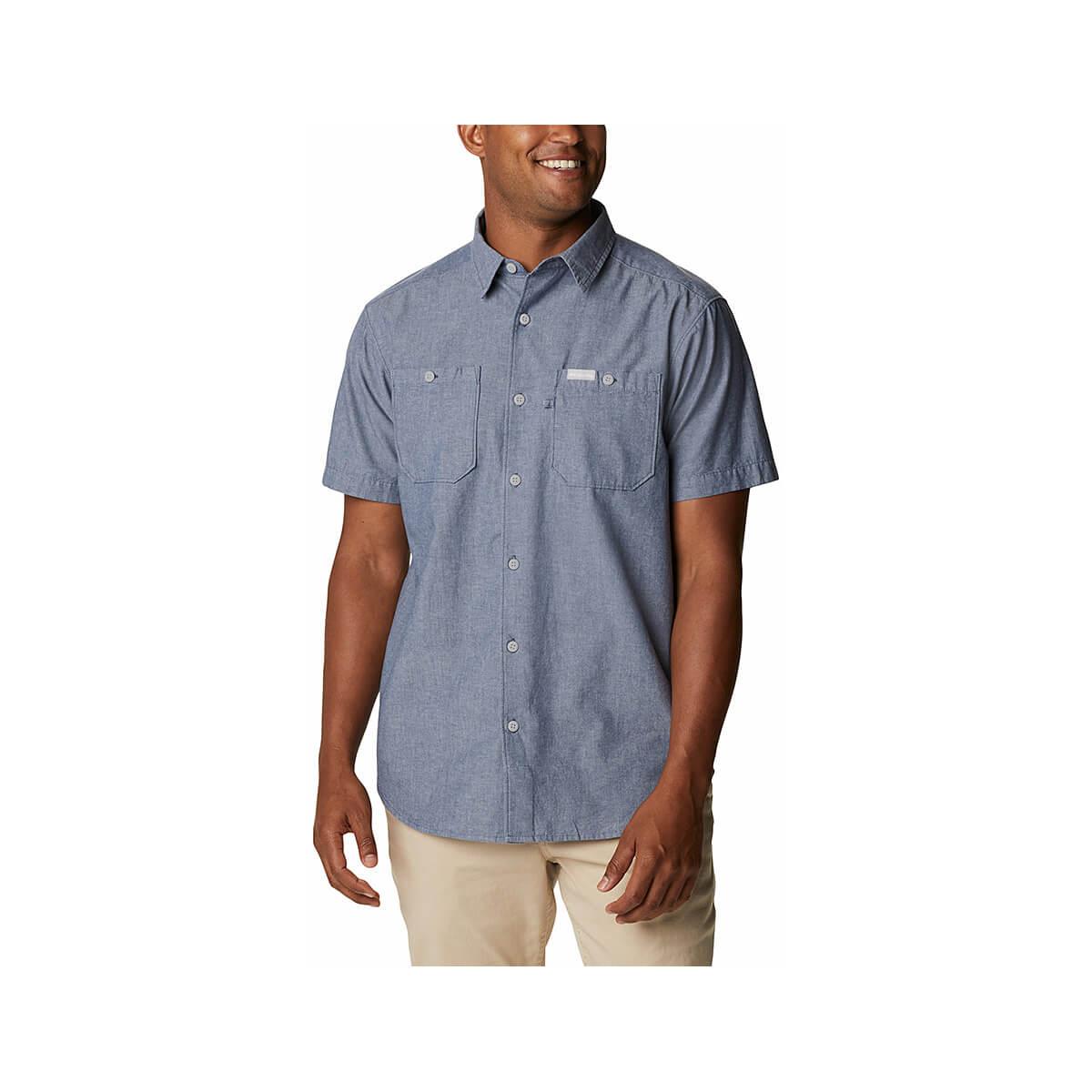  Men's Scenic Ridge Chambray Short Sleeve Shirt