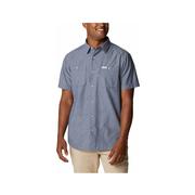 Men's Scenic Ridge Chambray Short Sleeve Shirt: BLUE