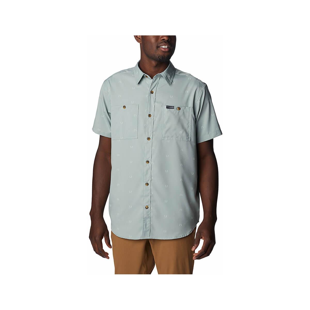  Men's Utilizer Printed Woven Short Sleeve Shirt
