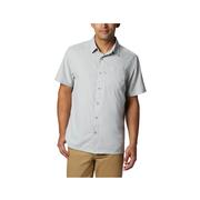 Men's PFG Slack Tide Short Sleeve Camp Shirt: COOL_GREY
