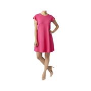 Women's Francis Flutter Sleeve Mini Dress: BRIGHT_ROSE