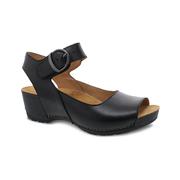 Women's Tiana Sandals: BLACK_BURNISHED_CALF
