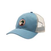 Circle Patch Trucker Hat: 435_STEEL