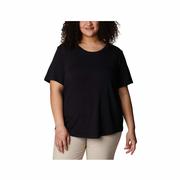 Women's PFG Slack Water Knit II T-Shirt - Curvy: 010_BLACK