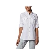 Women's PFG Bahama Long Sleeve Shirt: 100_WHITE
