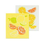 Citrus Swedish Dishcloths - Set of 2