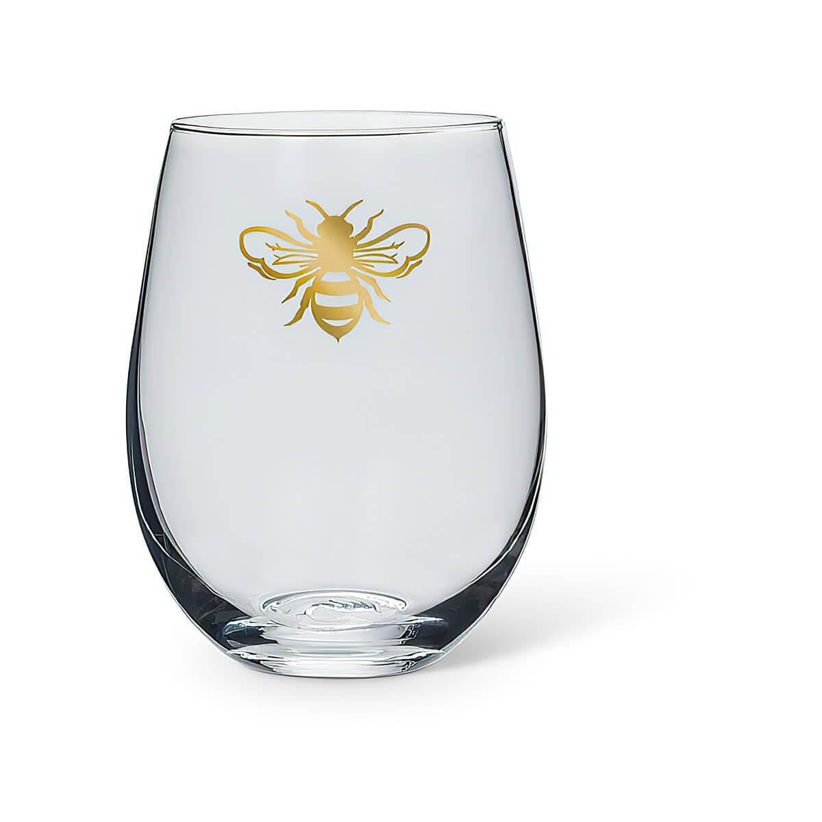  Queen Bee Stemless Wine Glass