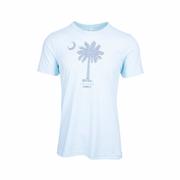 Columbia Swirl Palmetto Moon Short Sleeve T-Shirt: HTR_ICE_BLUE