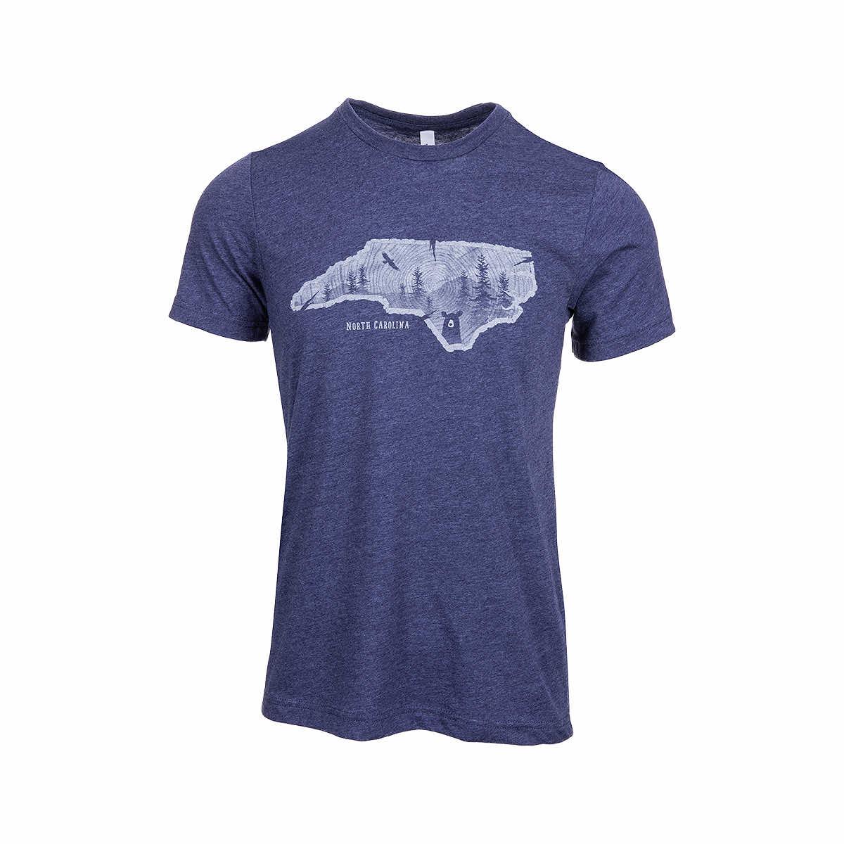  North Carolina Woodcut Short Sleeve T- Shirt