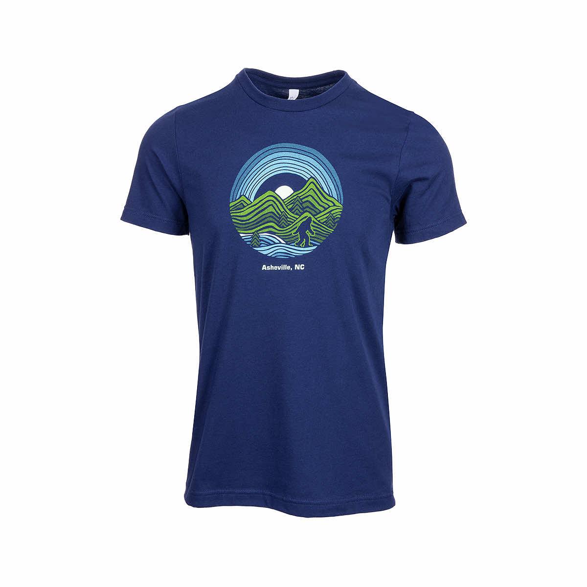  Asheville Sasquatch Ridge Walk Short Sleeve T- Shirt