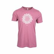 Boone Sunflower Short Sleeve T-Shirt: MAUVE