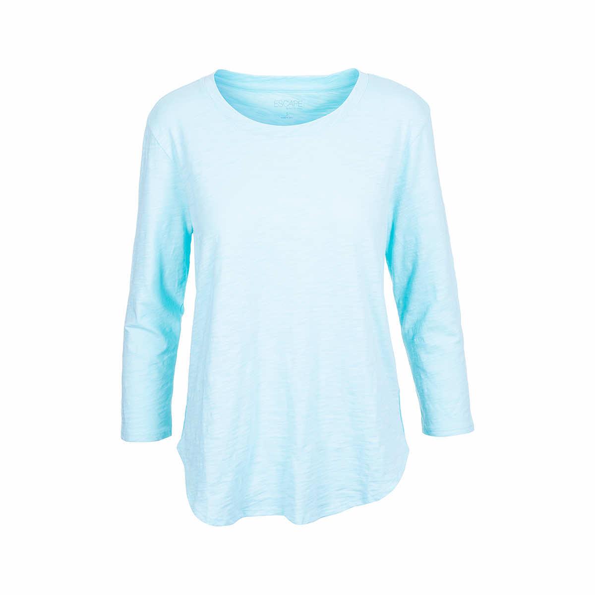  Women's High- Low 3/4- Sleeve T- Shirt