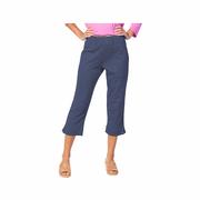 Women's Pocket Capri Pants: NAVY