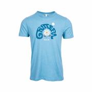 Boone Grateful Flower Short Sleeve T-Shirt: BLUE_LAGOON