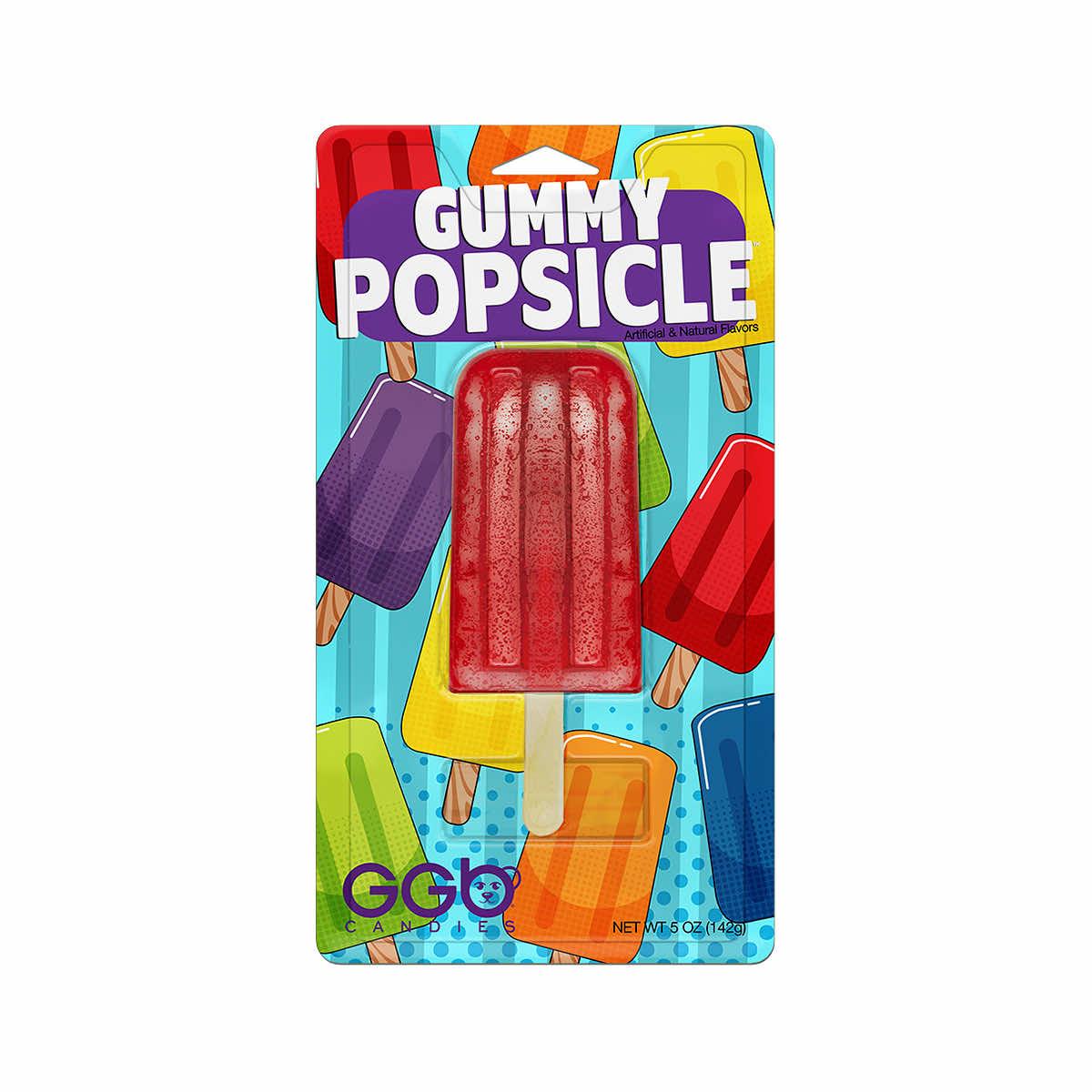  Giant Gummy Popsicle Candy - Cherry