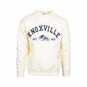 Knoxville Mountain Icon Applique Crew Sweatshirt: BUTTER