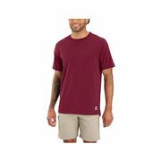 Men's Force Relaxed Fit Short Sleeve Lightweight T-Shirt: BORDEAUX