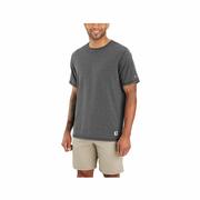 Men's Force Relaxed Fit Short Sleeve Lightweight T-Shirt: CARBON_HEATHER