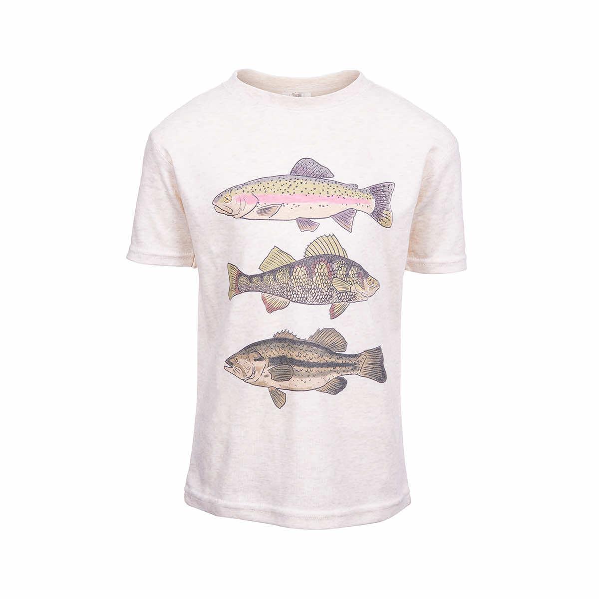  Kids ' Three Fish Summer Short Sleeve T- Shirt