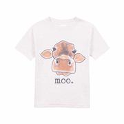 Toddlers' Moo Short Sleeve T-Shirt: SOFT_BEIGE
