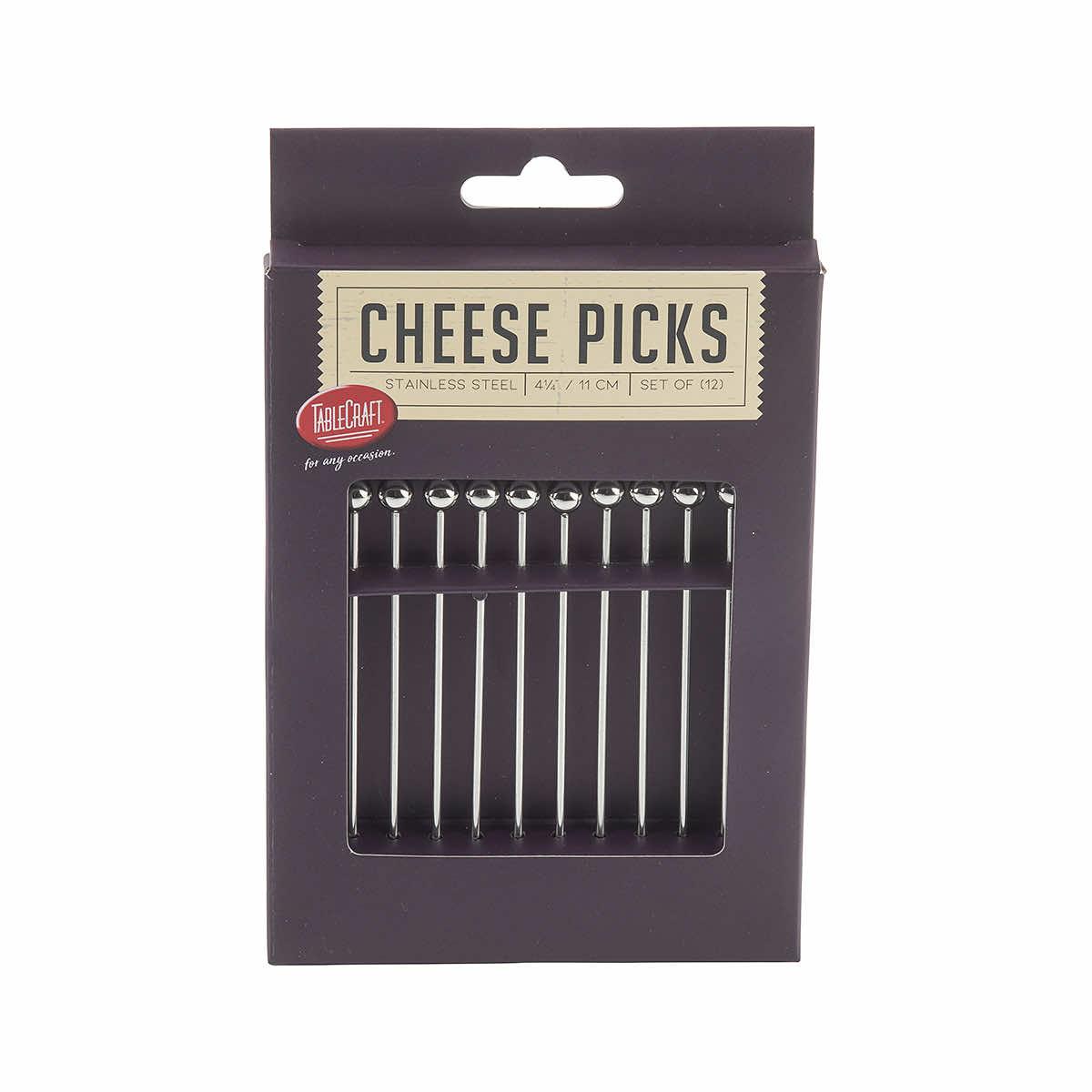Stainless Steel Cheese Picks Set of 12